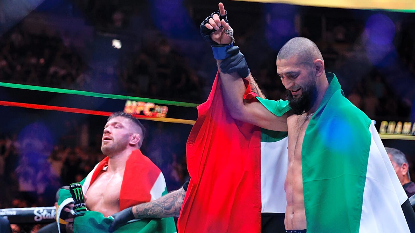 Israel Adesanya reacts to Khamzat Chimaev becoming middleweight champion