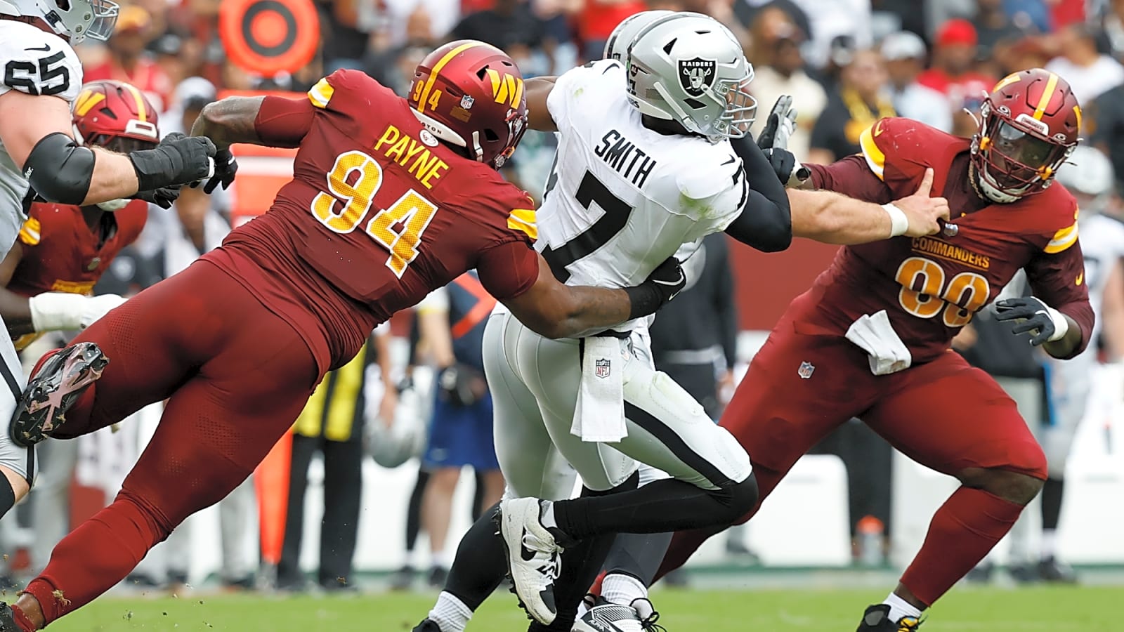 Raiders offensive line under fire from three-time champion