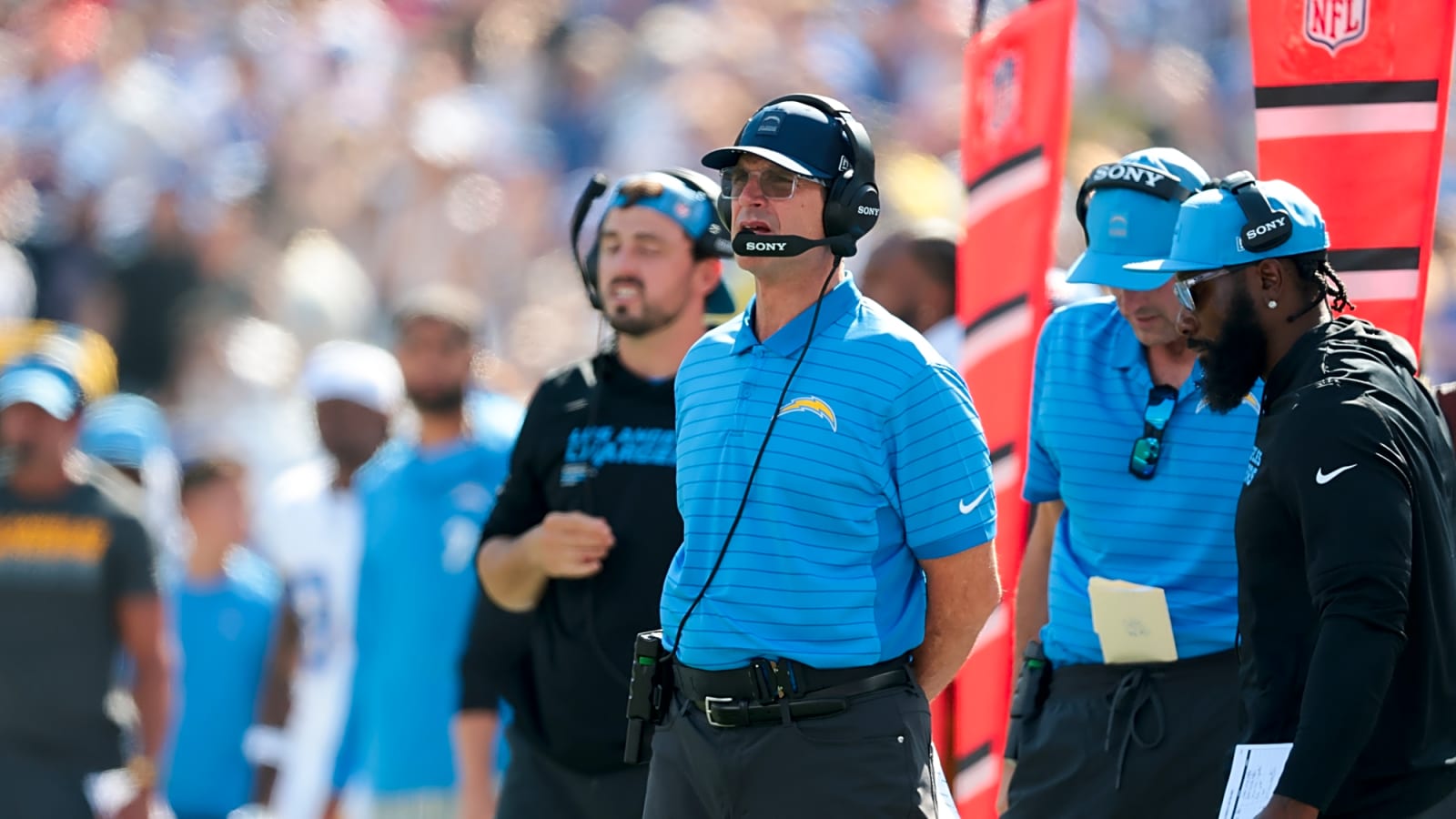Jim Harbaugh’s 2-Word Message on Joe Alt’s Injury After Trading for a Khalil Mack-Like Star
