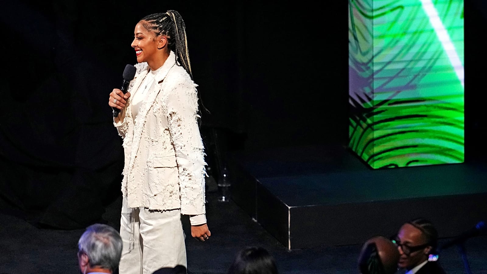Candace Parker Weighs in on Caitlin Clark, Angel Reese Debate