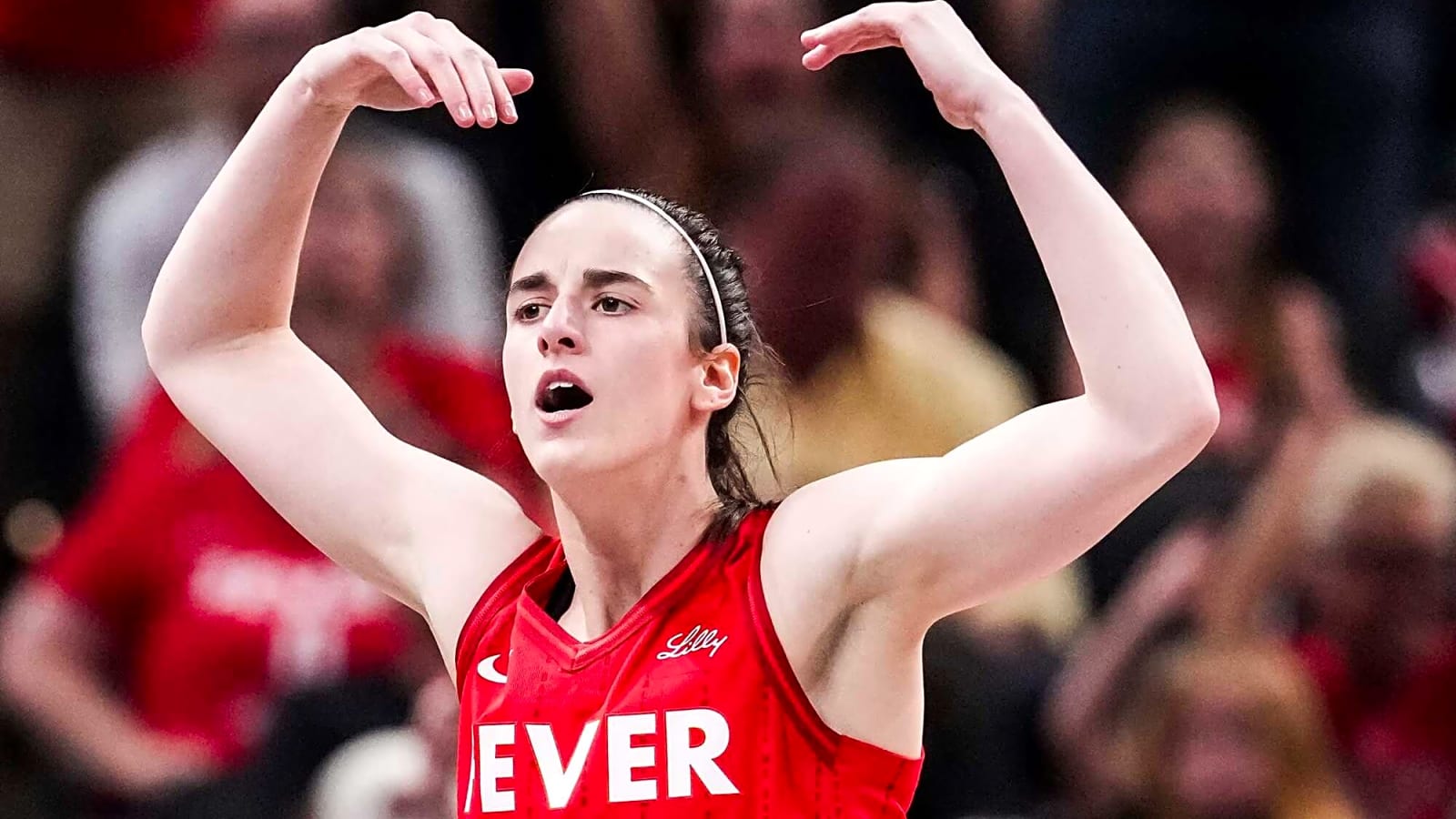 Different angle of Caitlin Clark's flagrant foul on Angel Reese goes viral
