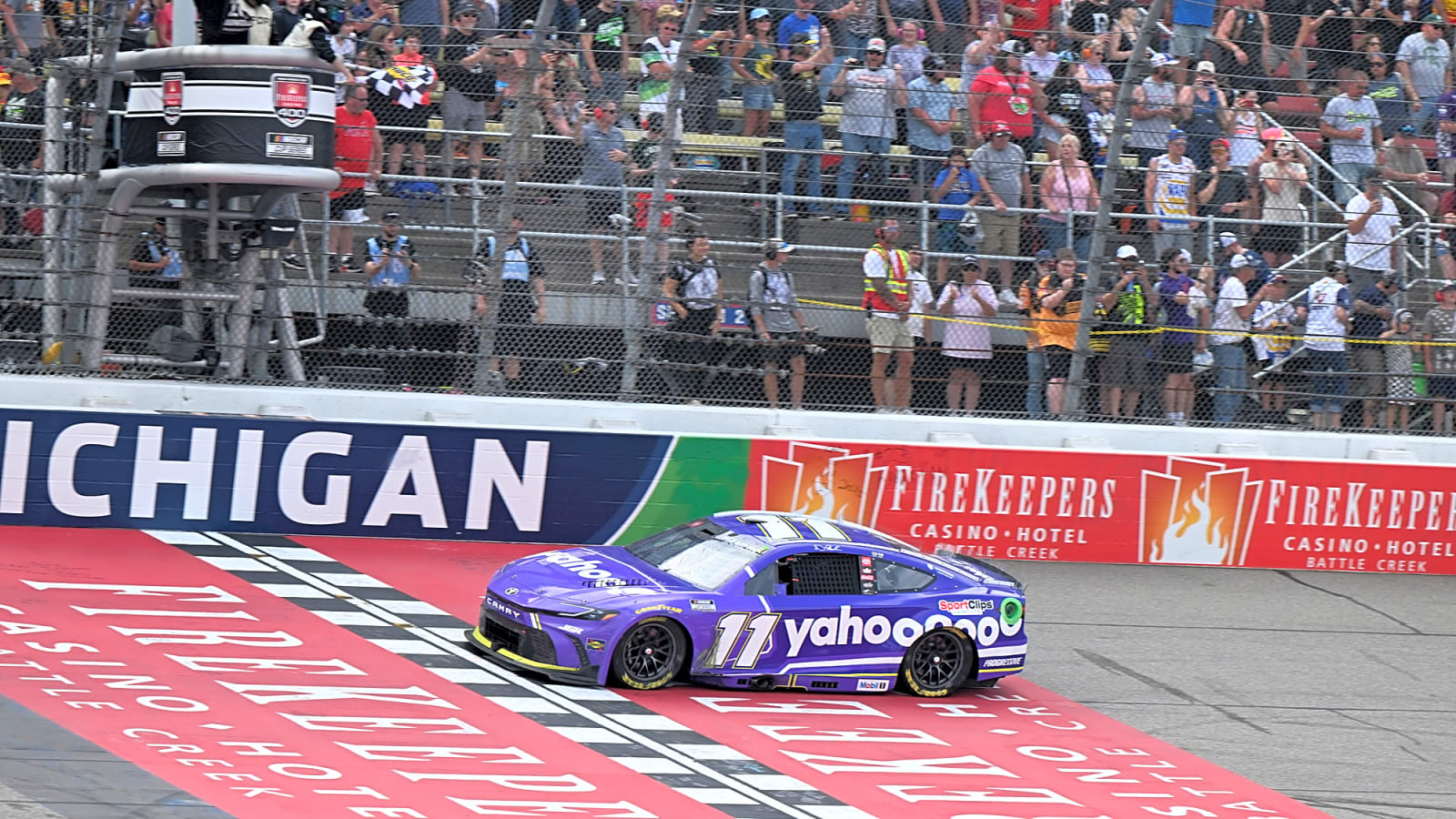 Denny Hamlin achieves fuel-mileage Cup victory at Michigan