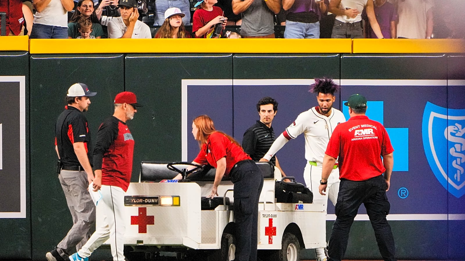 D-Backs and fans rally around Gurriel Jr. after scary injury on Monday