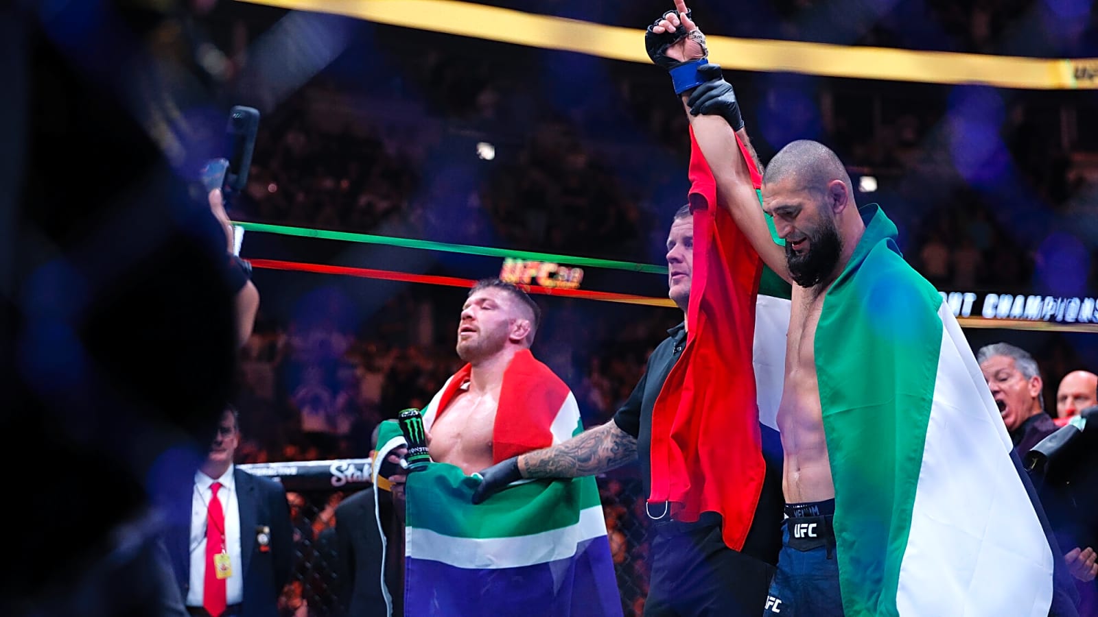 Khamzat Chimaev's coach dismisses Sean Strickland gun threats