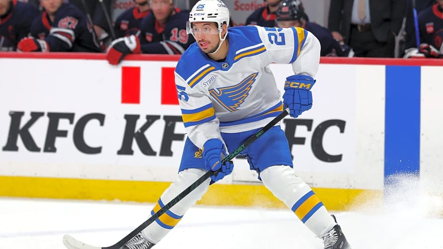 Blues’ Jordan Kyrou undergoes knee procedure, expected back for training camp