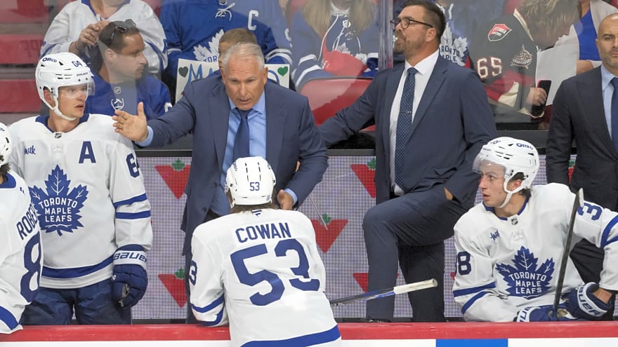 Maple Leafs’ Easton Cowan credits Craig Berube on helping him simplify the game