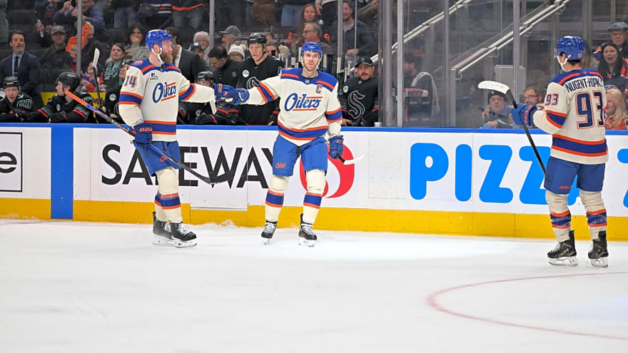 Connor McDavid’s hat trick, Ryan Nugent-Hopkins quietly solid, and Oilers getting more from Vasily Podkolzin