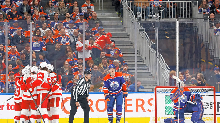 Oilers blow three separate leads in loss to Detroit, Tristan Jarry struggles, and Zach Hyman injured again