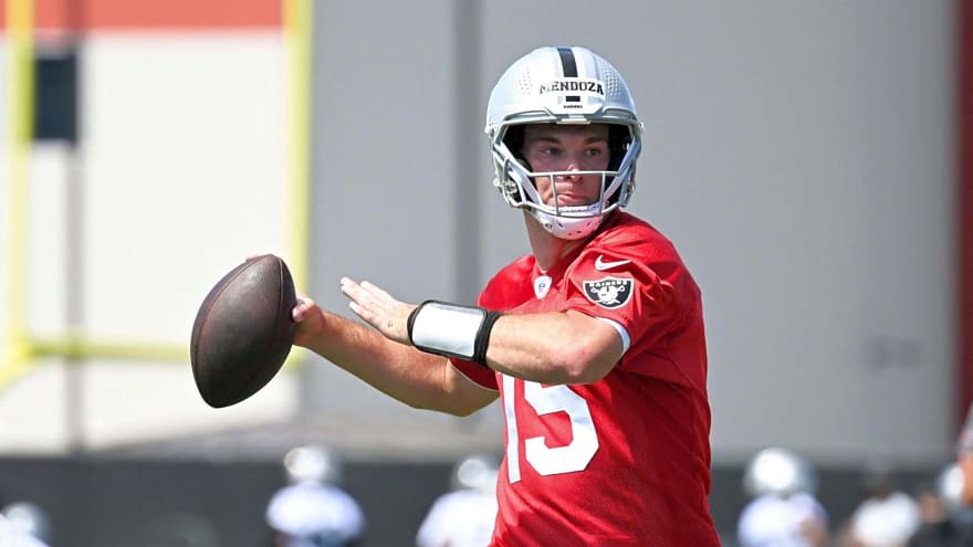 Fernando Mendoza already made a jump from what he was doing at mandatory minicamp to the first day of training camp