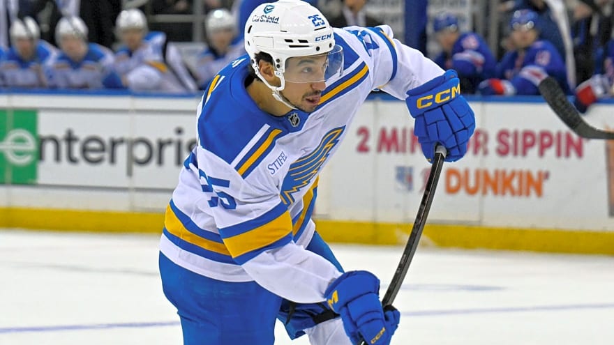 Blues injury news: Jordan Kyrou out week-to-week