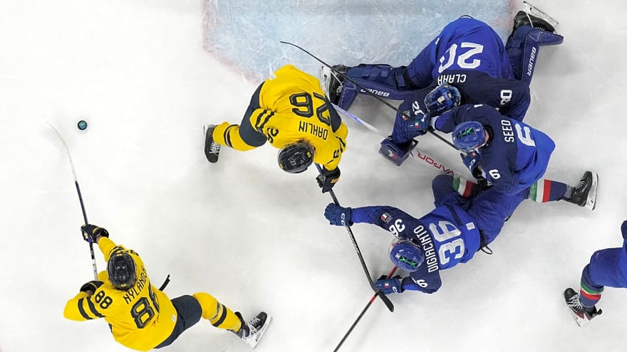 Olympic Hockey: William Nylander scores game-winner in Team Sweden win over Team Italy
