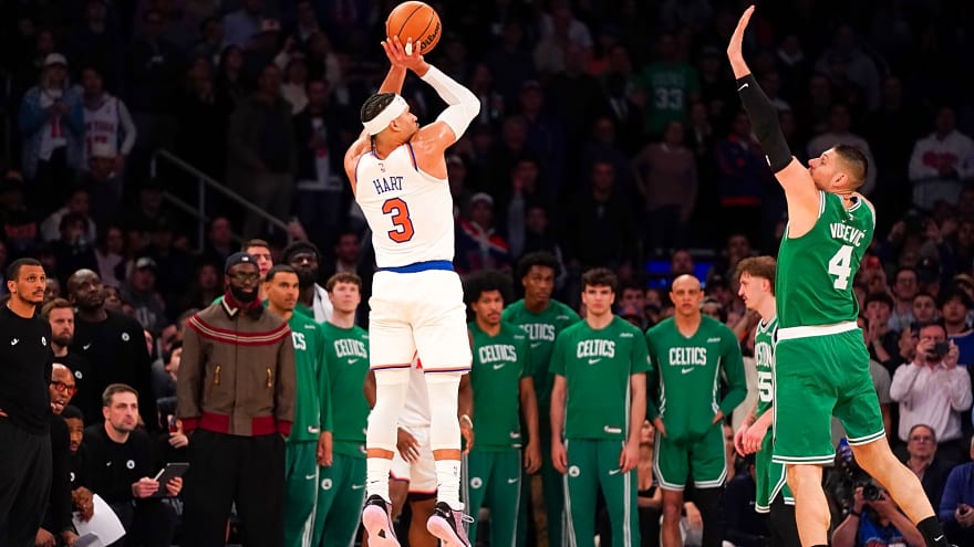 Just Joshin’! Knicks best Boston to keep division dream alive