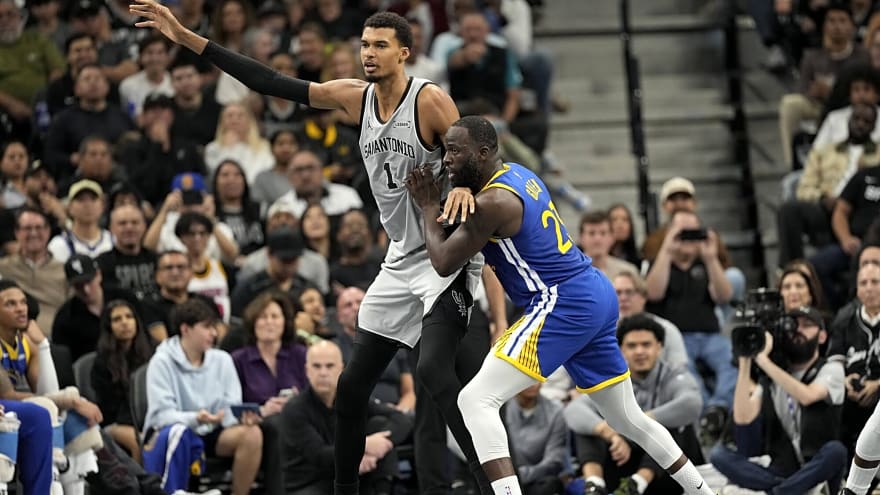 Victor Wembanyama Gets Into Heated Exchange With Draymond Green During Spurs-Warriors Game