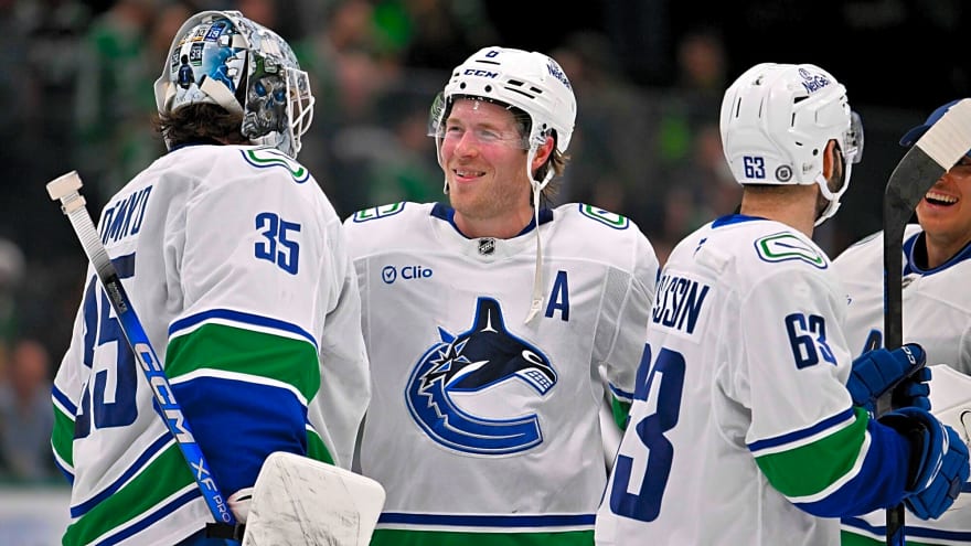 Scenes from morning skate: Demko starts, Boeser probable for Canucks vs. Rangers