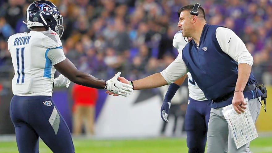 Patriots trading 2028 1st-round pick for A.J. Brown reunites former Titans with Mike Vrabel in New England