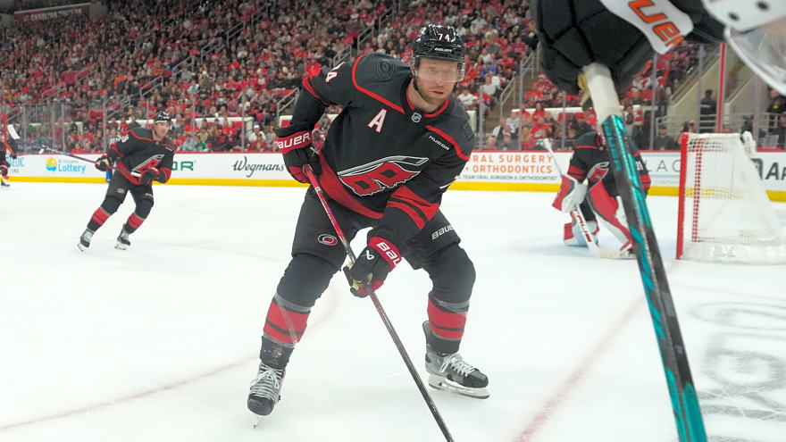 Hurricanes place star defenseman on injured reserve