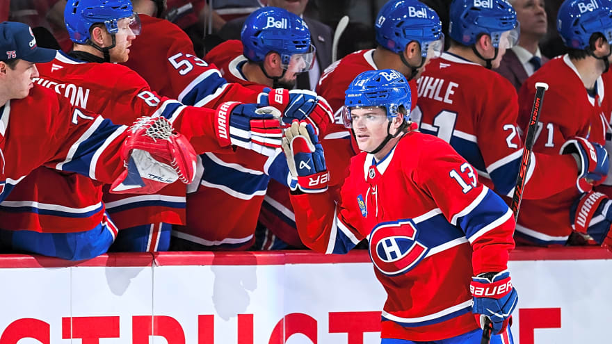 Cole Caufield Has a 5-Point Night As Habs Ger Statement Win Vs. Islanders