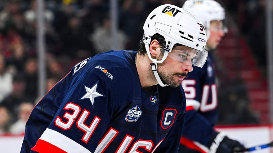 Auston Matthews remains with Jake Guentzel, Matt Boldy at USA’s practice