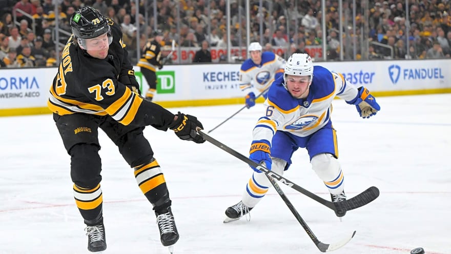 Bruins’ McAvoy suspended six games for slashing Sabres’ Benson