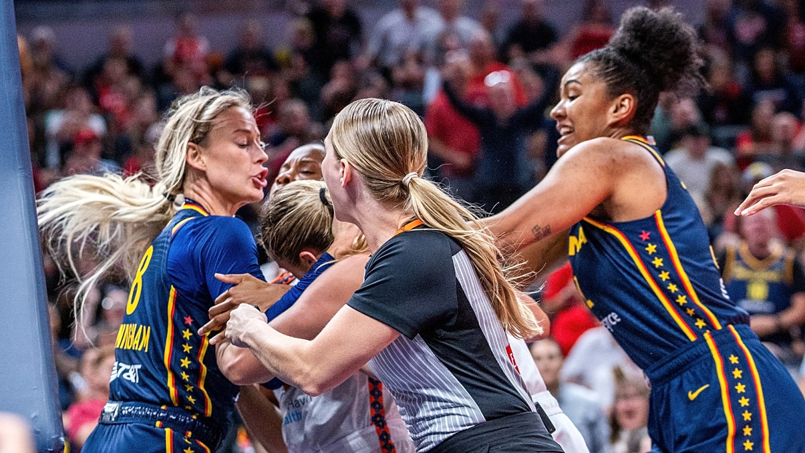 Sophie Cunningham retaliates against Jacy Sheldon amid beef with Caitlin Clark