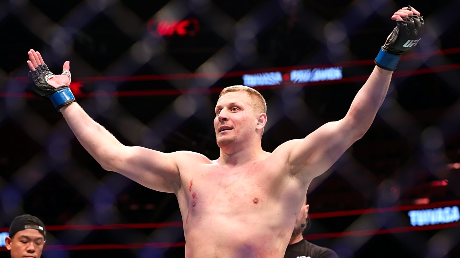 Pavlovich declares 'I'm here' after knockout win