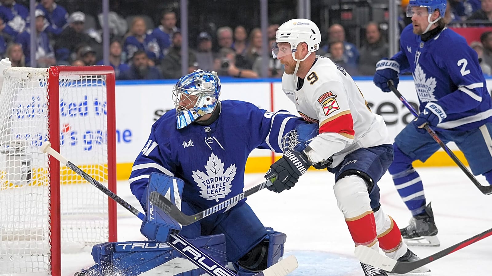 Panthers centre Sam Bennett denies ill intent on Stolarz hit in Game 1