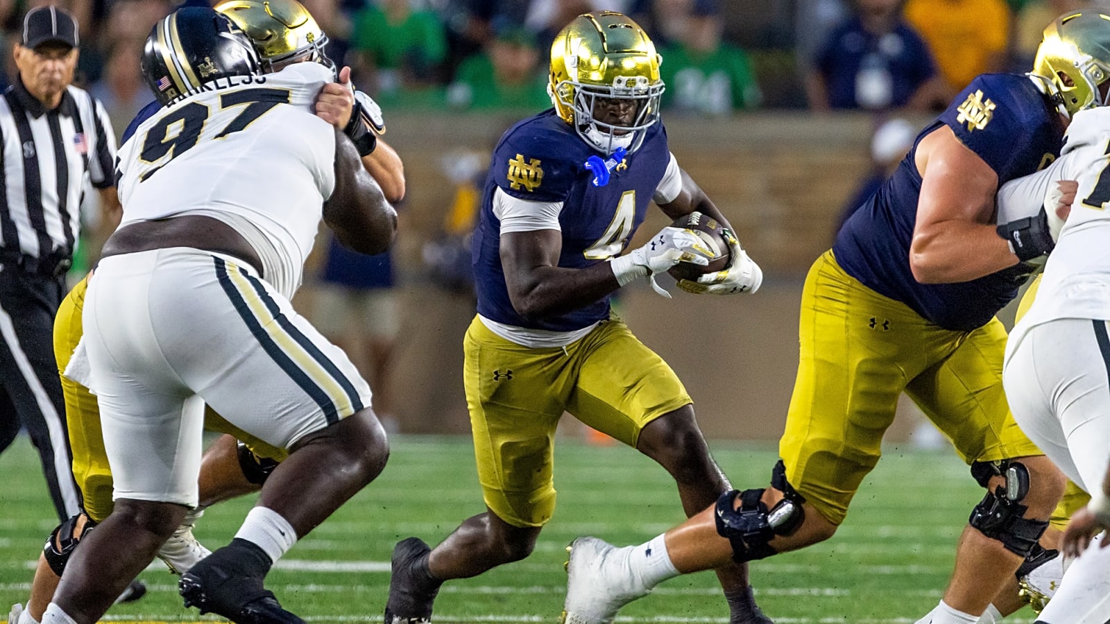 Five highest rated Notre Dame offensive players according to PFF a quarter of the way through the 2025 college football season 