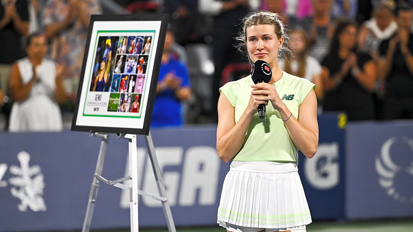 Former Wimbledon finalist Eugenie Bouchard fights back tears in emotional retirement after Canadian Open defeat