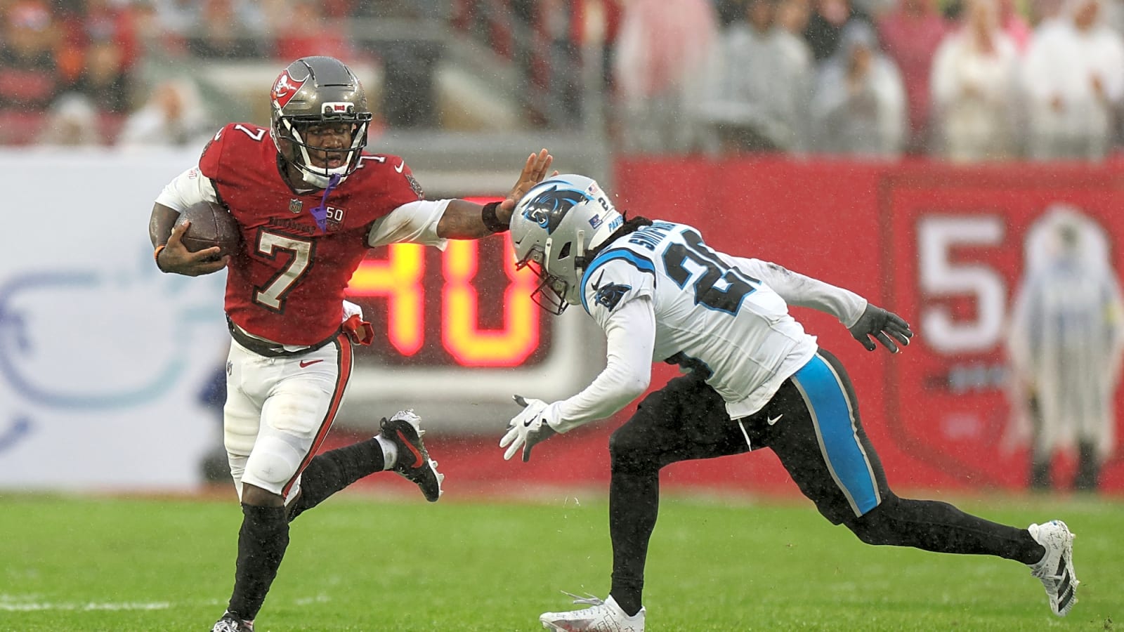 NFC Notes: Bucky Irving, Nic Scourton, Buccaneers, Falcons, Panthers