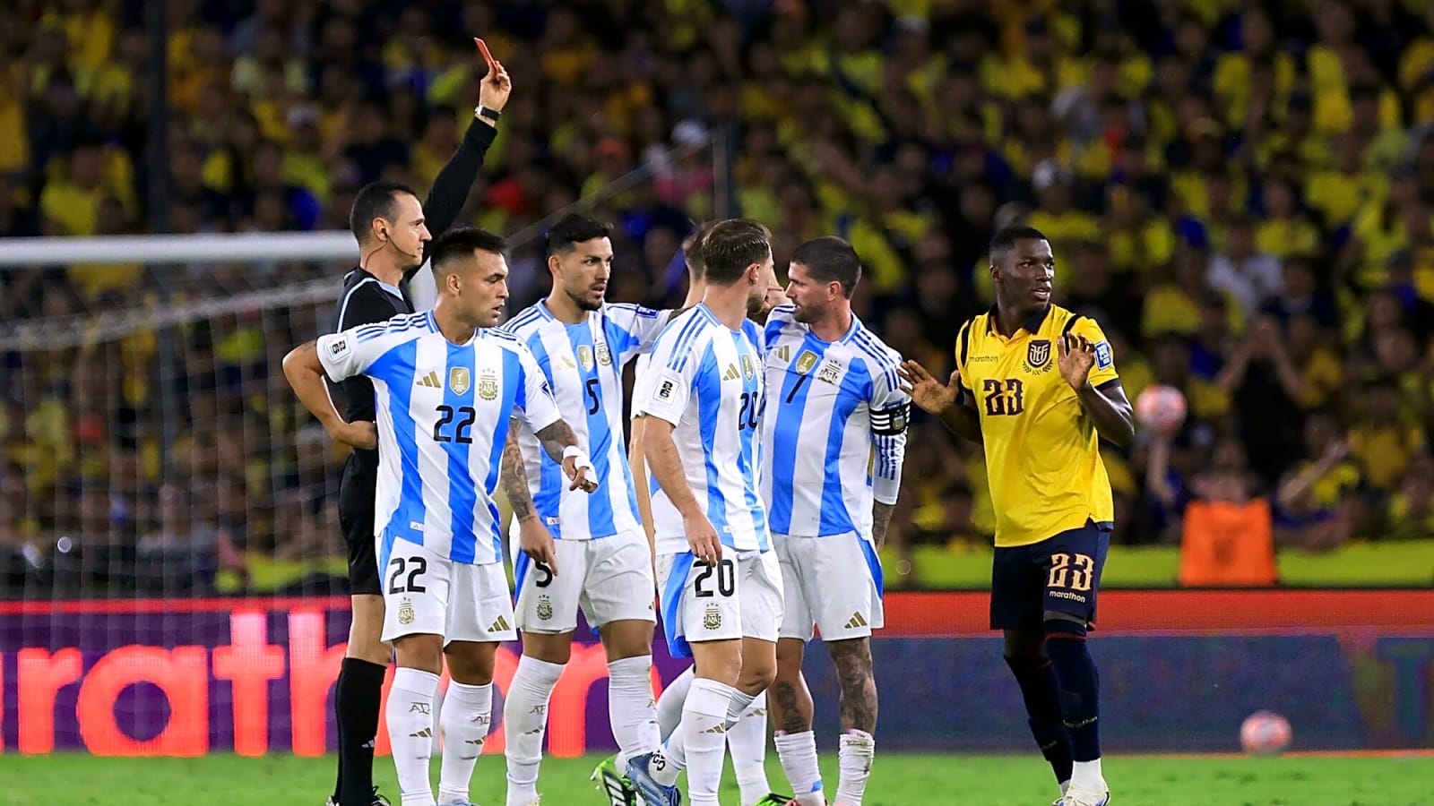 Watch: Moises Caicedo’s international break goes from bad to worse against Argentina