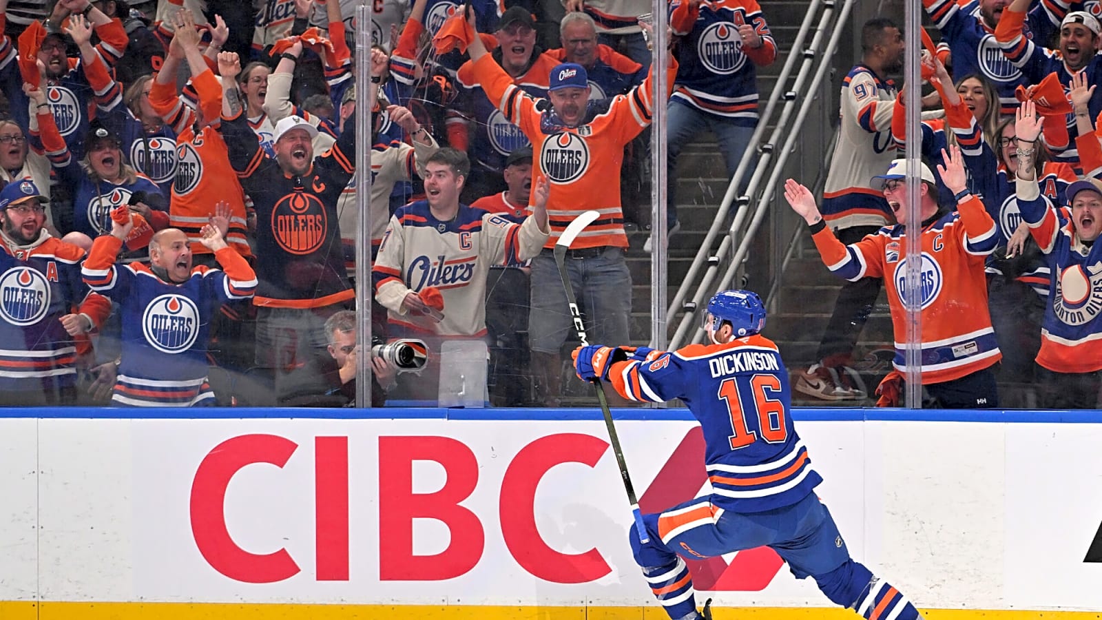 Scenes from Morning Skate: Will Jason Dickinson return for Oilers in Game 4?