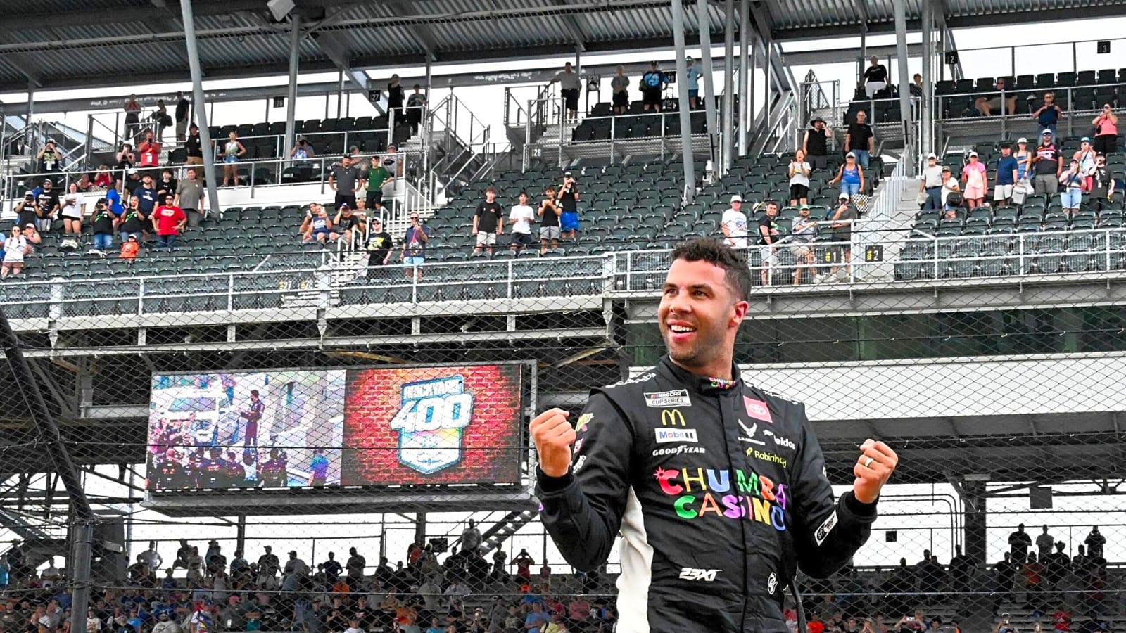 Bubba Wallace Celebrates Season Defining Win at Brickyard 400