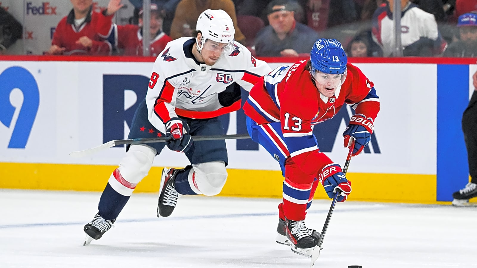 Cole Caufield says goodbye to his friend Christian Dvorak