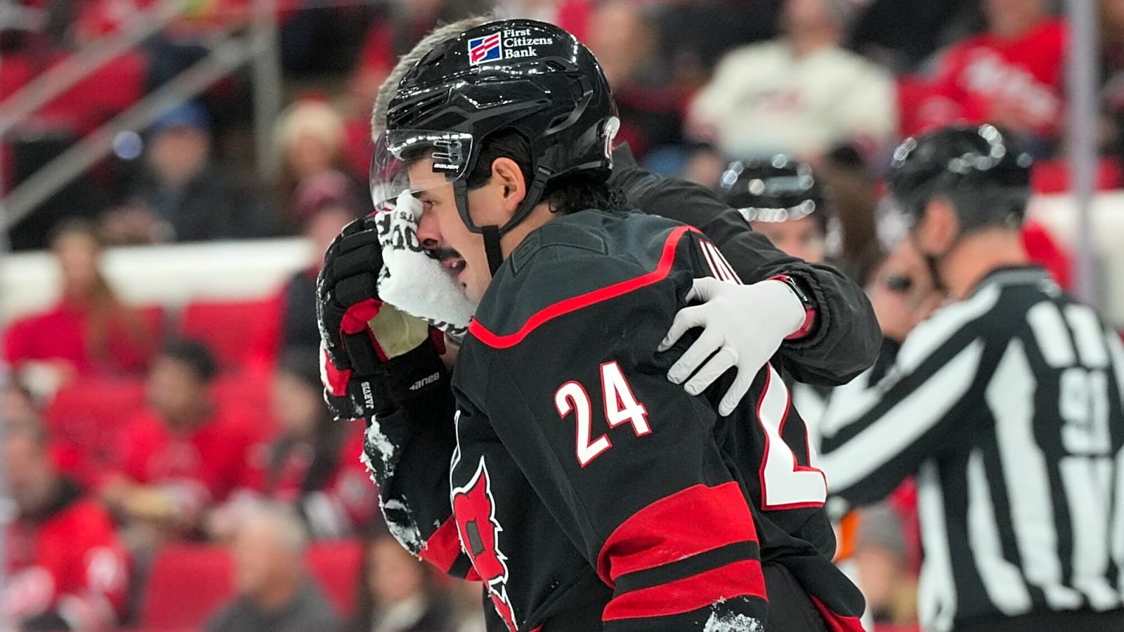 Hurricanes’ Seth Jarvis, Jesperi Kotkaniemi leave game with injuries