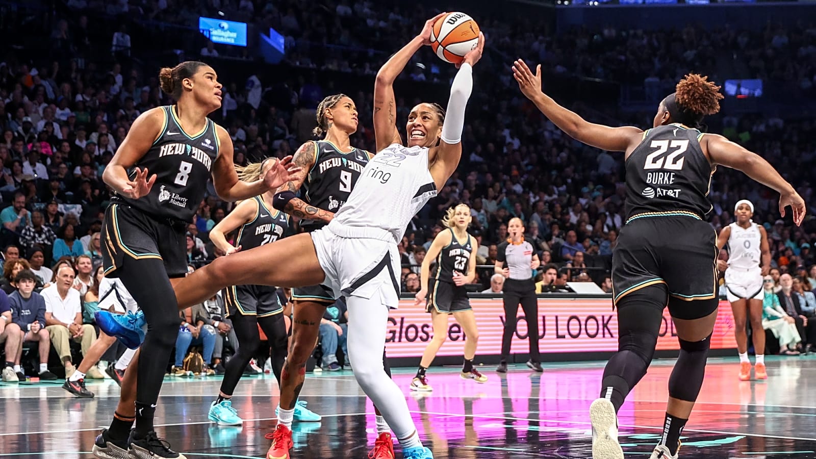 Watch: Aces' A'ja Wilson sets tone in strong start vs. Liberty