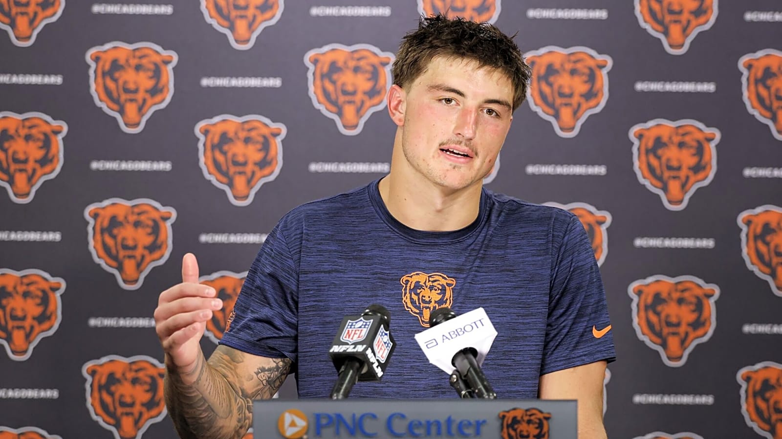 Colston Loveland comments on Bears QB Caleb Williams’ attitude