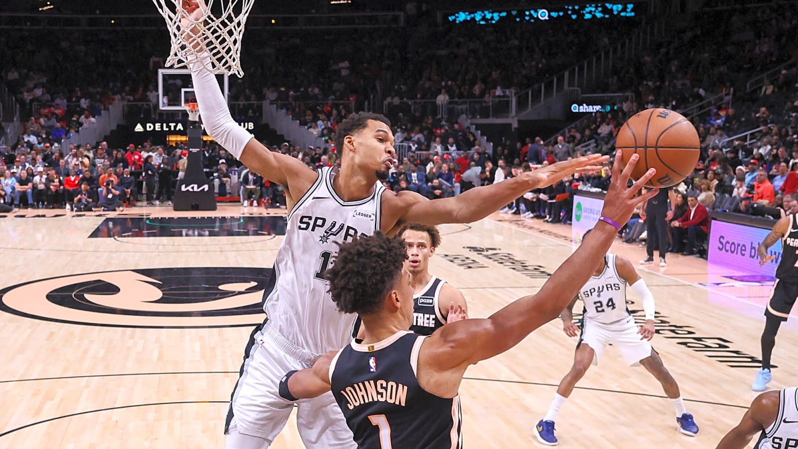 Watch: Victor Wembanyama’s block party