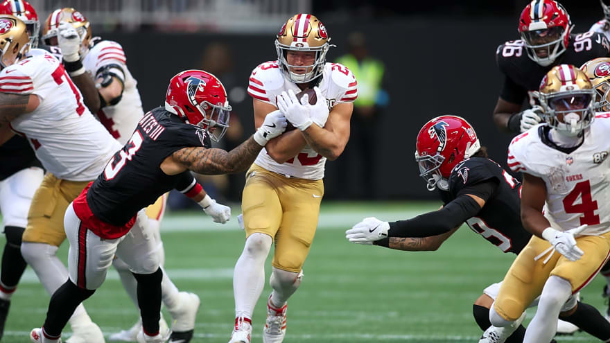 NFC Notes: Christian McCaffrey, Jacoby Brissett, 49ers, Cardinals, Rams