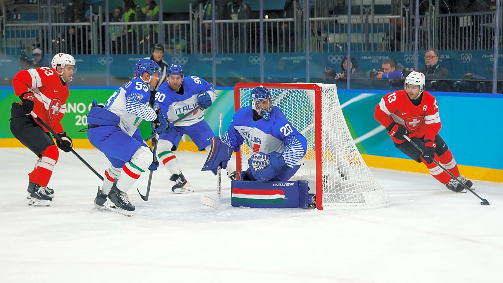 Olympics: Switzerland Shuts Out Italy 3-0