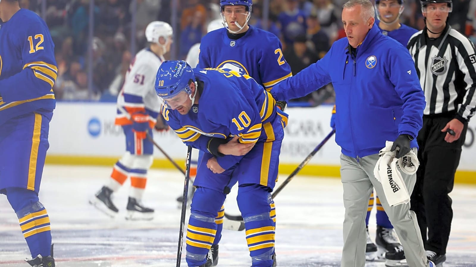 Sabres’ Sam Carrick week-to-week with arm injury