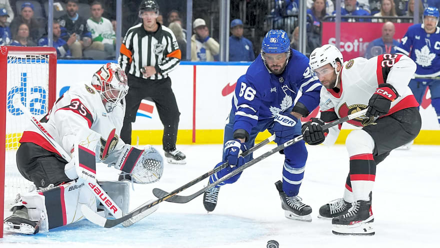 Kirill Marchenko on first goal with Maple Leafs: ‘I would be most happy if we win’