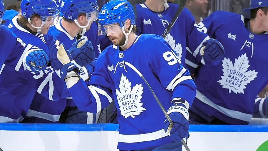 Leafs’ Oliver Ekman-Larsson leaves game against Red Wings with lower-body injury