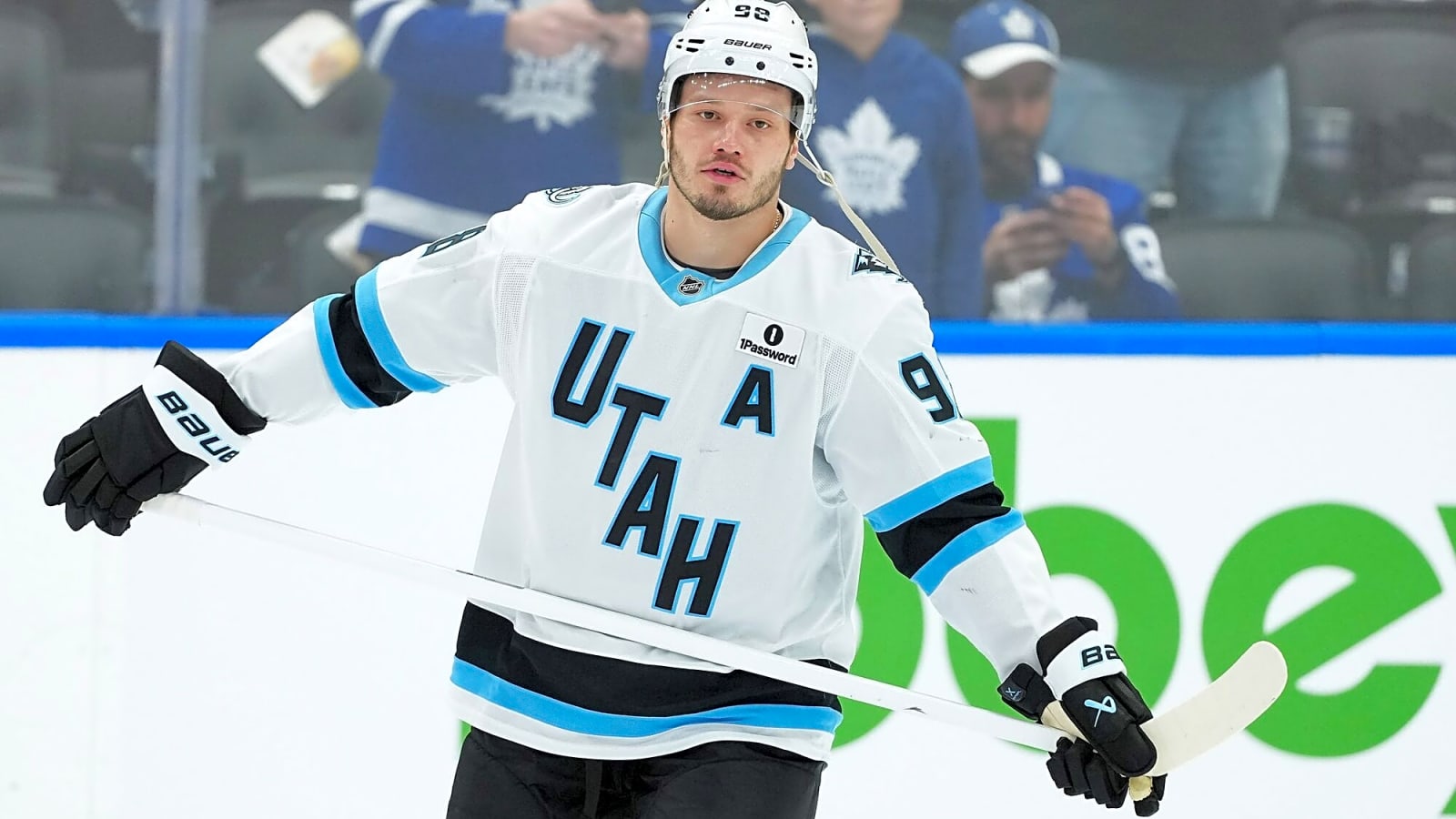 Mammoth’s Mikhail Sergachev leaves game with upper-body injury
