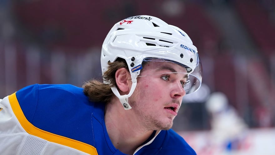 Sabres’ Zach Benson activated from IR, expected to return against Lightning