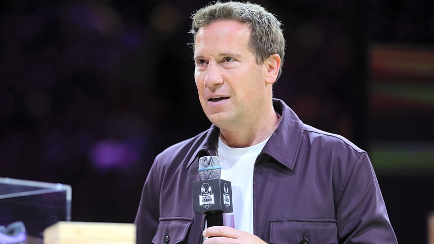 Suns owner Mat Ishbia responds to a question about trading Devin Booker