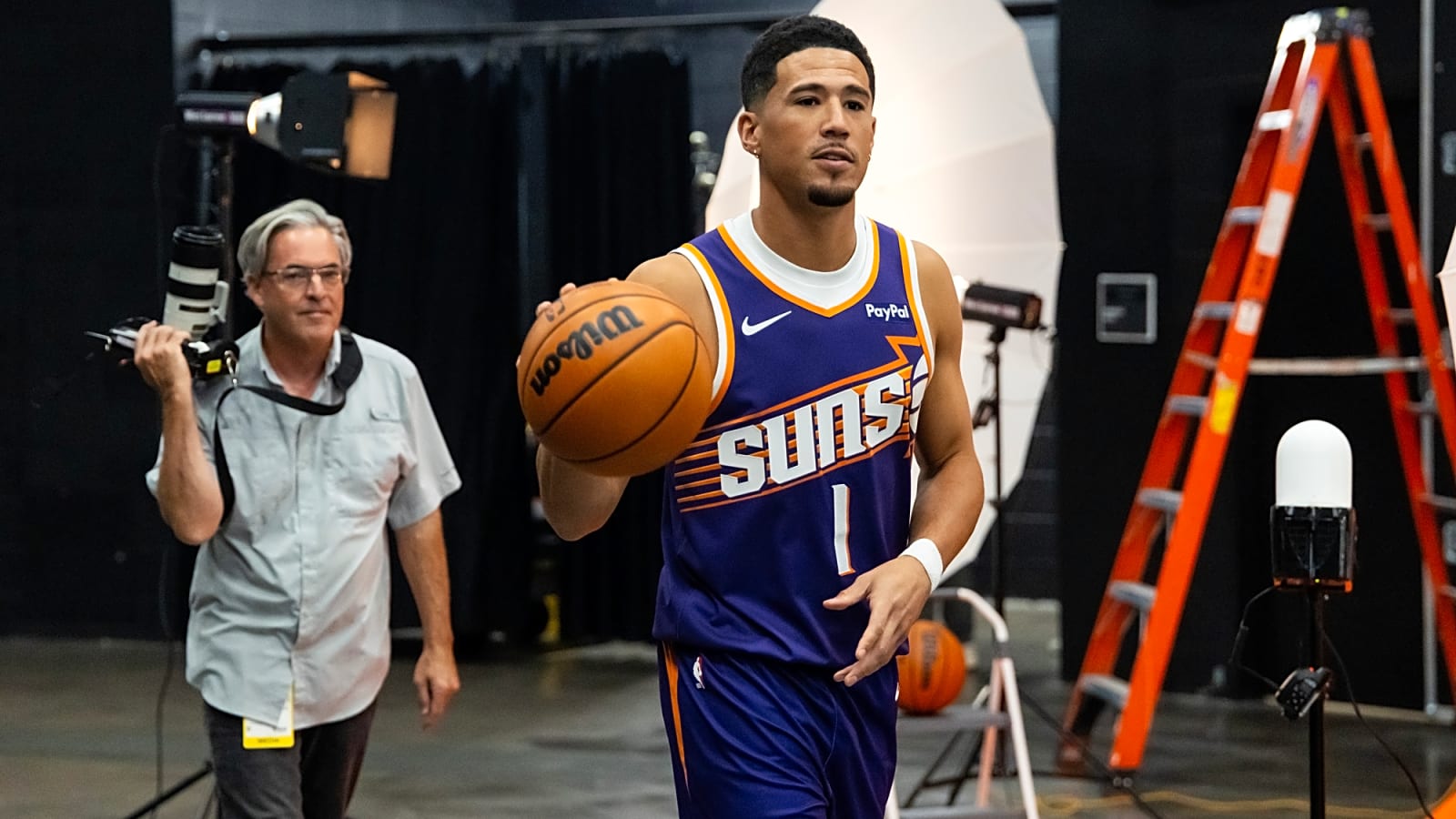 Devin Booker Turns Heads With David Beckham & Jackie Chan as Suns Survive NBA China Game