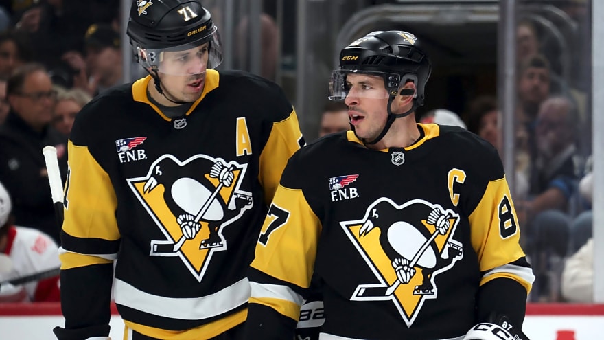 Penguins’ Sidney Crosby passes Steve Yzerman for seventh all-time in NHL scoring