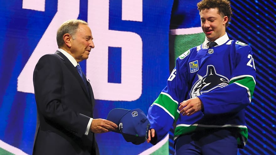 Caleb Malhotra reflects on wild week of NHL Draft and attending first Canucks development camp