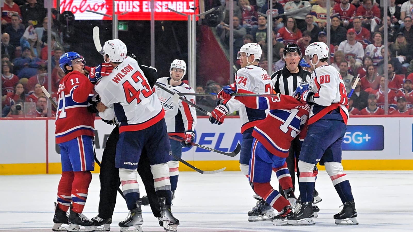 Anderson, Wilson Fined After Canadiens vs Capitals Game 3 Brawl