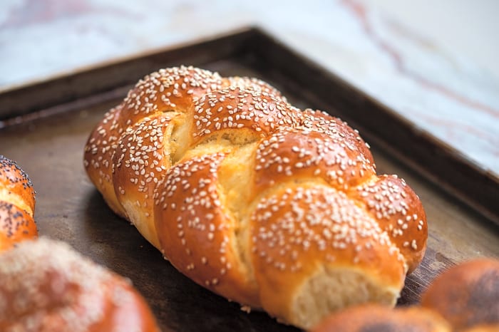 No-knead challah bread